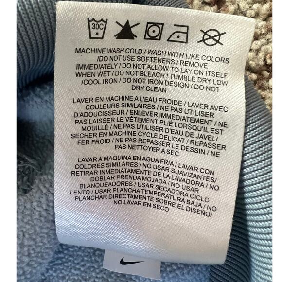 Nike Therma Fit Hoodie, Youth Boys Large, Full Zip, Gray Yellow Striped Volt - Picture 5 of 9